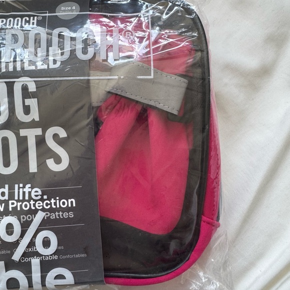 NWT, Canada Pooch Soft Shield Boots for Dogs, Water-resistant, Hot Pink, Size 4 - Picture 8 of 16
